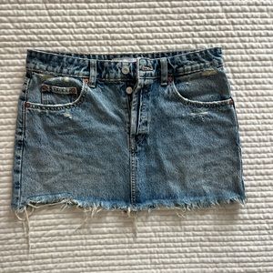 Zara mini denim skirt